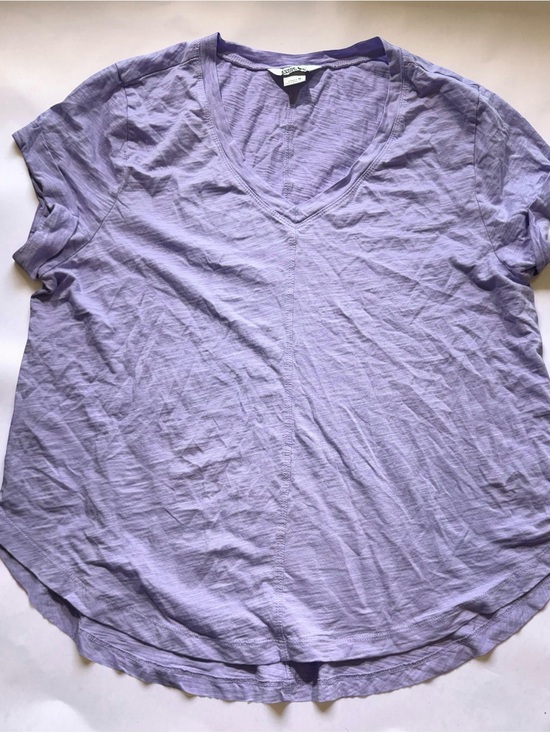 Eddie Bauer Tops - Eddie Bauer Lavender V-Neck Short Sleeve Tee